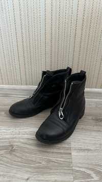 Сапоги ботинки весенние осенние черные женские 36 размер обувь