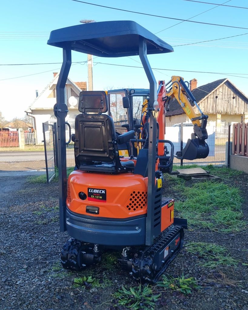 Miniexcavator NOU~Lubeck EX121W~Livrare la domiciliu