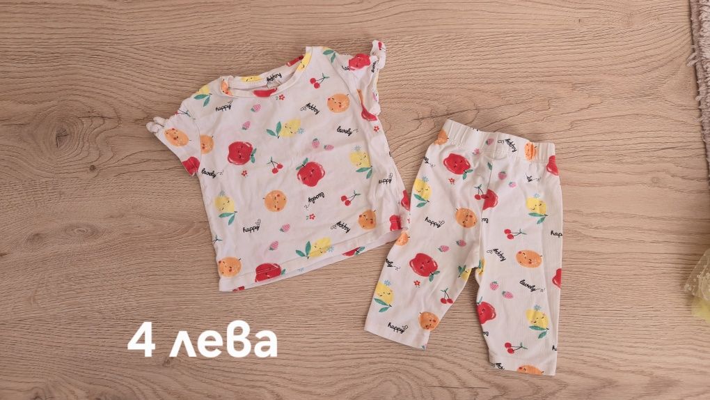 Дрехи за момиче, размер 62-68.