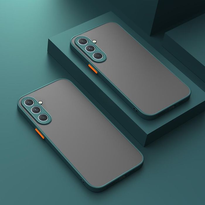 Цветен кейс rock за samsung galaxy a17 тъмно зелен