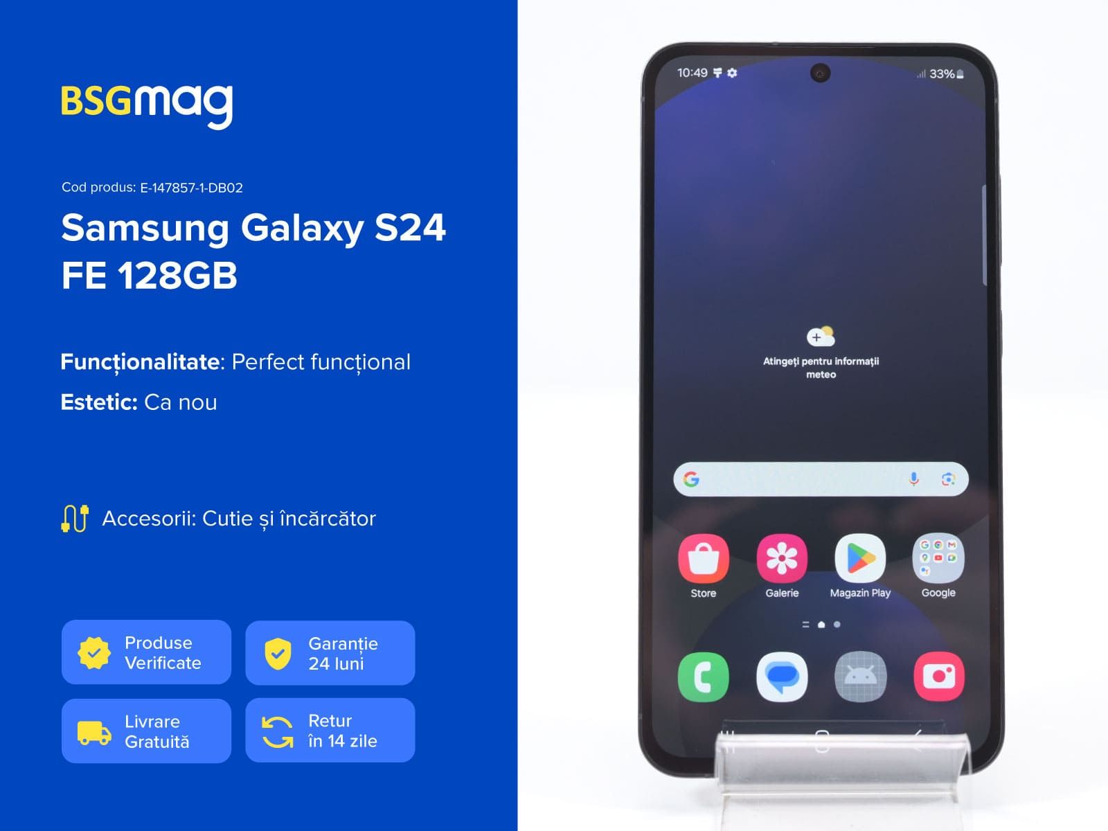 Telefon Samsung Galaxy S24 FE 128GB - BSGmag