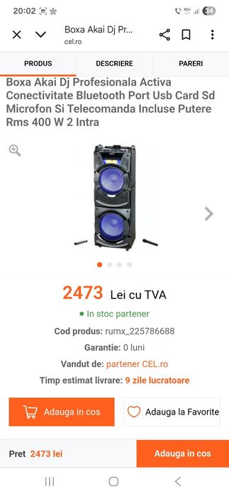 Akai boxă activă