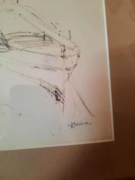 Grafică ( bărci în port)