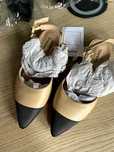 шанел обувки пантофки летни пролетни беж бежови с перли сандали chanel