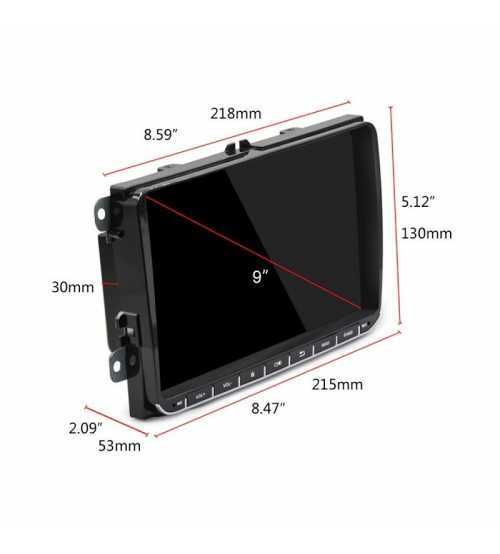 Dvd Auto VW SKODA SEAT Android 9 Inch cu usb, touchscreen radio, etc