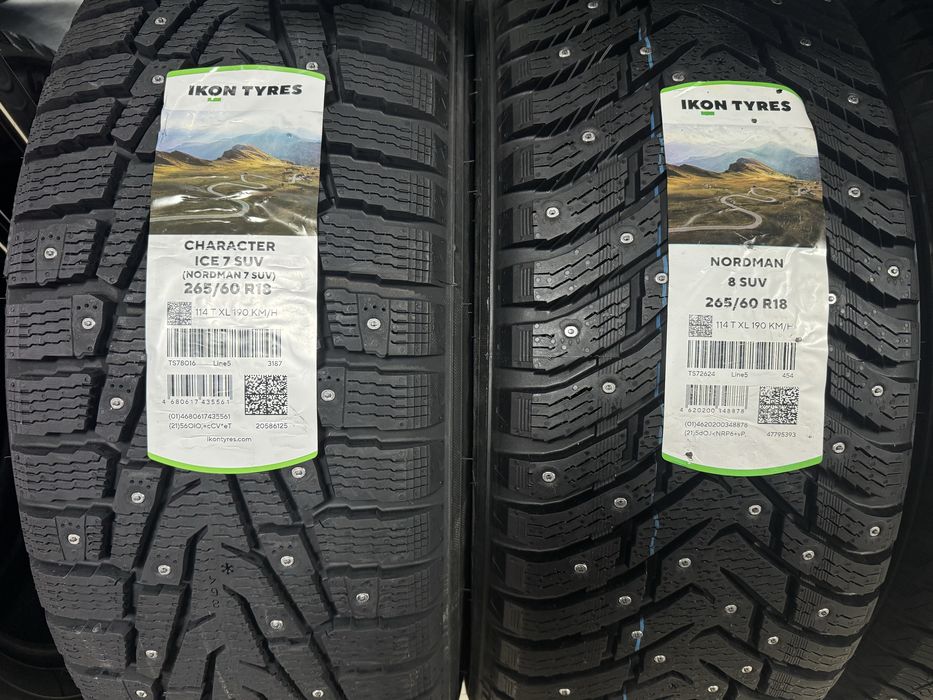 Зимние шины 265/60 R18 Ikon Character Ice 7 SUV 114T, Ikon Nordman 8