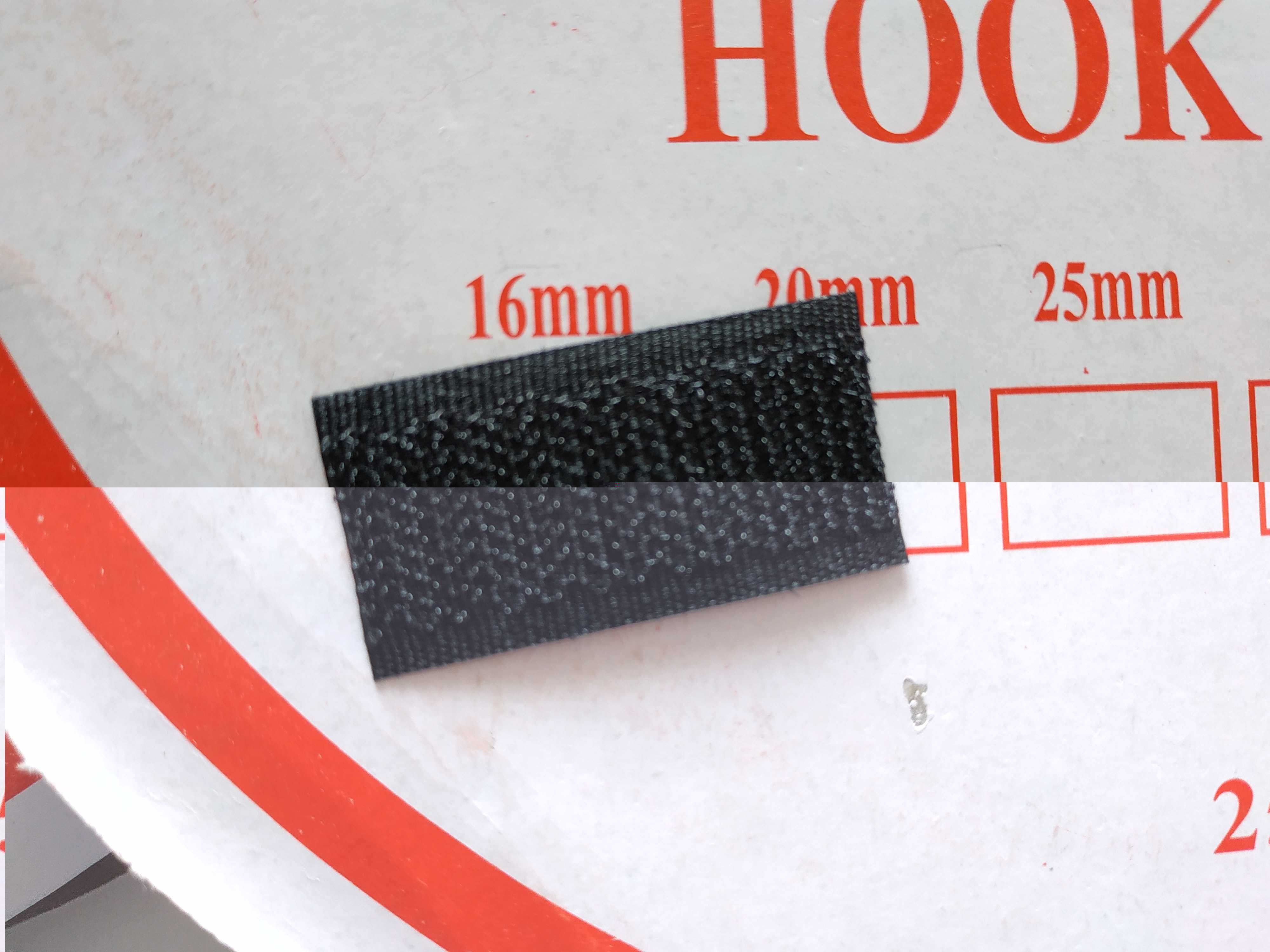 Banda velcro, cu scai, negru 20mm, 25m, tapițerie