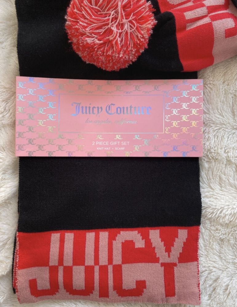 Set caciula & fular Juicy Couture nou