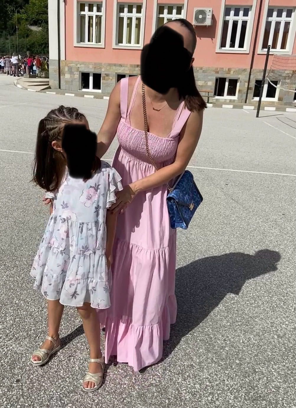 Zara Зара рокля М размер бебешко розова