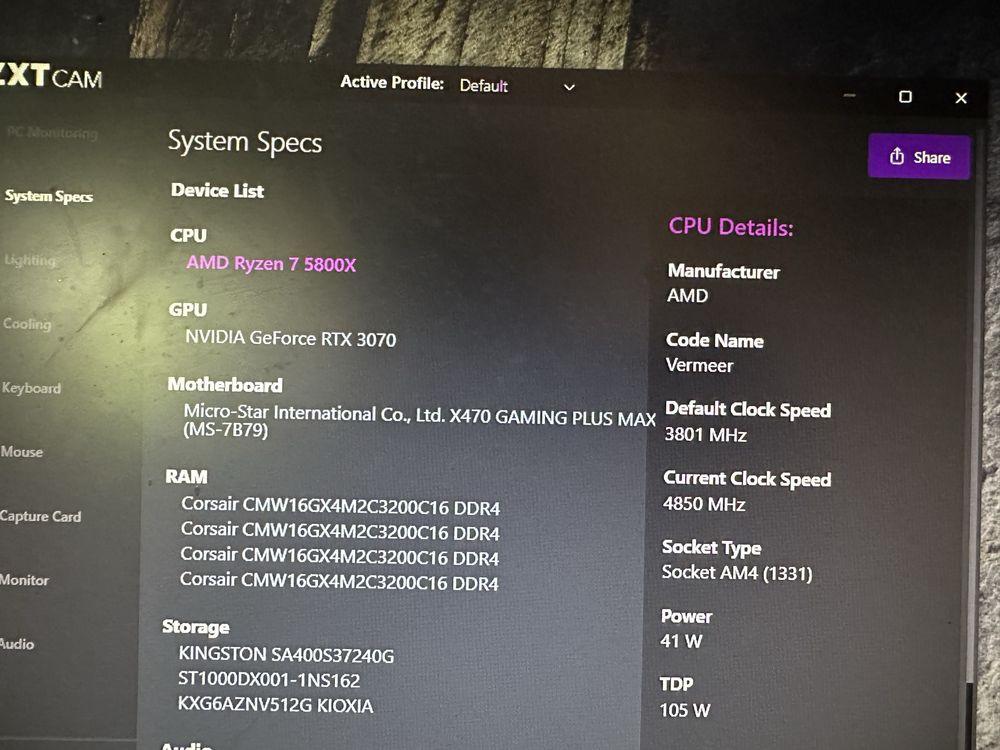 PC Gaming/Editare Nvidia RTX 3070, AMD Ryzen 7 5800X, 32GB RAM