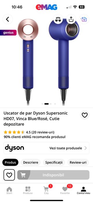Uscator par Dyson HD07