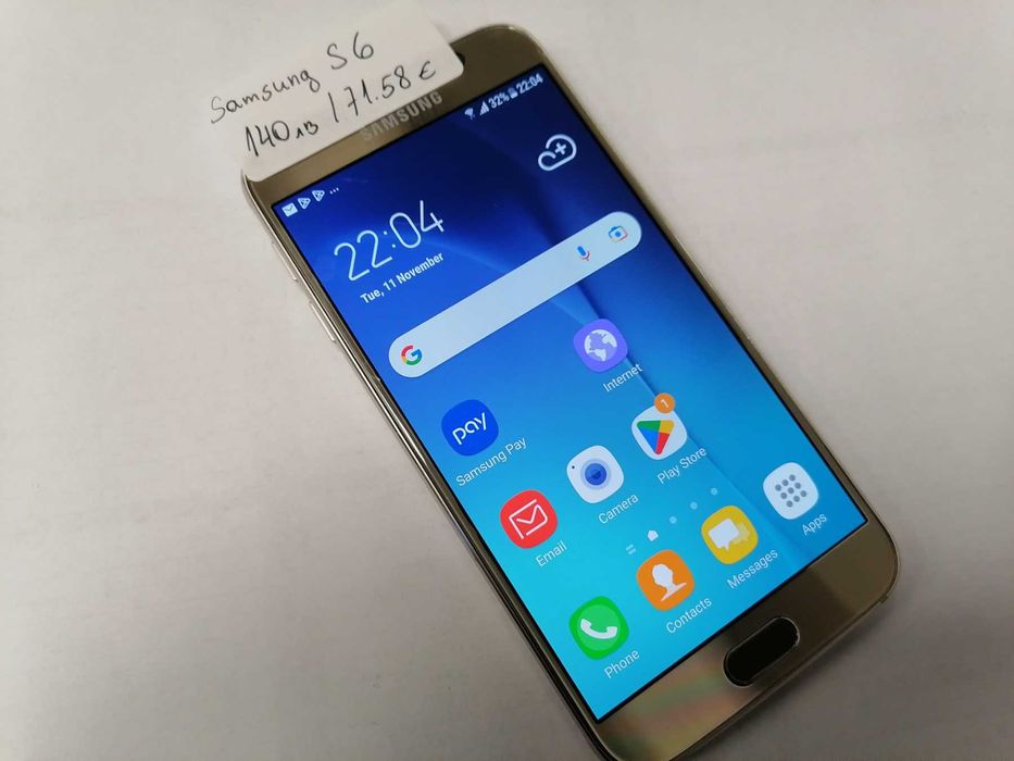 Мобилен телефон Samsung Galaxy S6 Gold