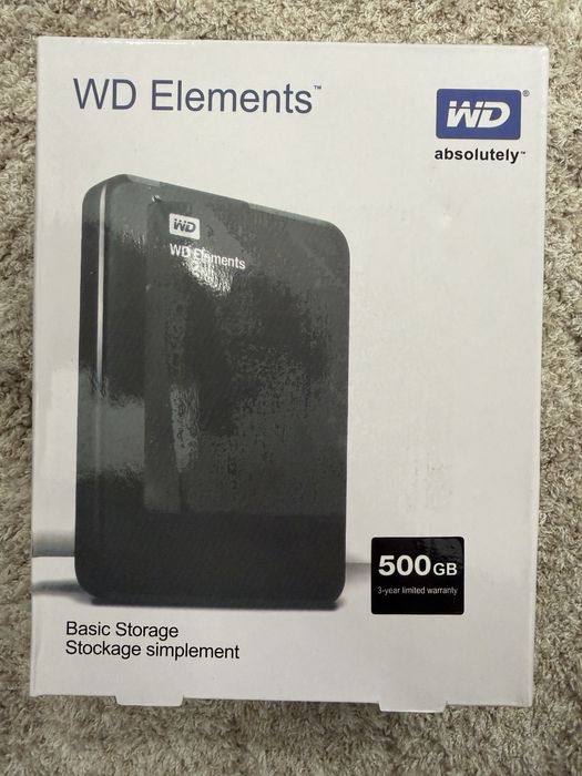 Hard disk extern WD Elements 500GB - Nou