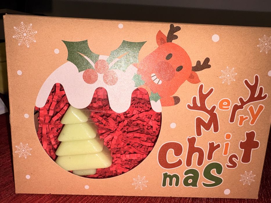 Cutie Cadou Craciun cu 3 lumanari parfumate