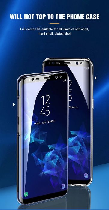 Folie sticla curbata 100D FULL Glue Samsung Galaxy S9 , S9+, S9 plus