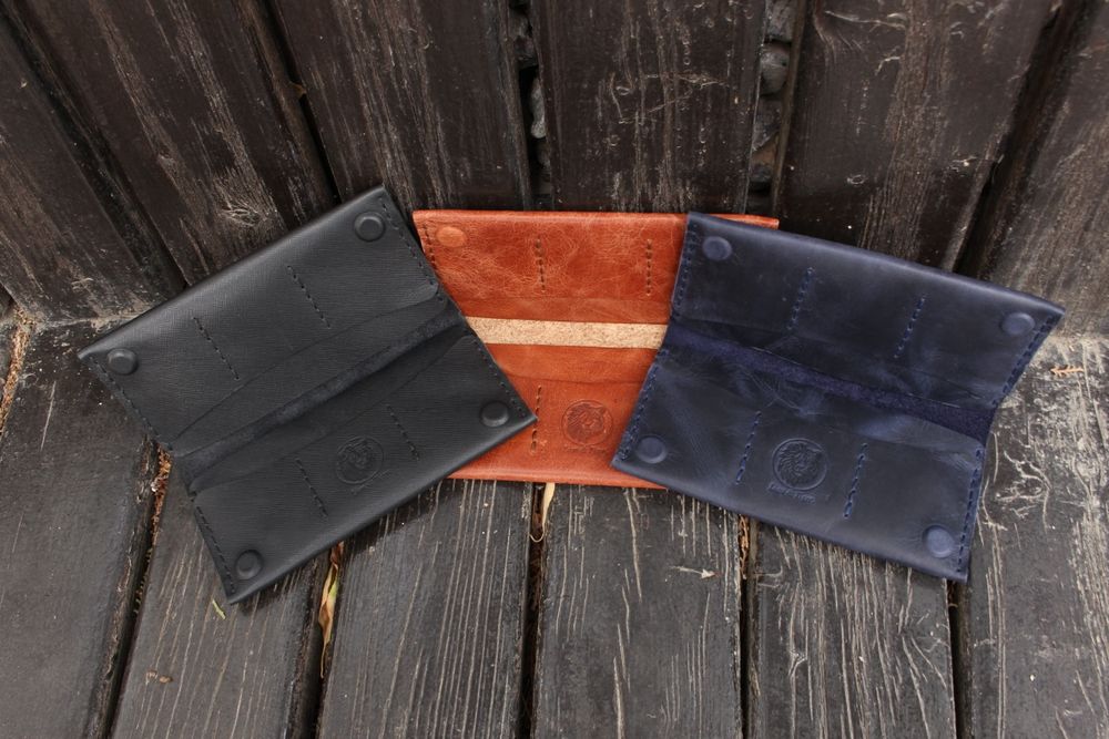 Кожаные кошельки, портмоне, бананки