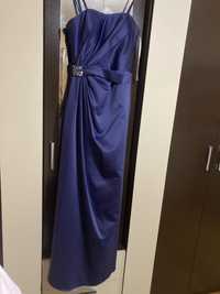 Rochie lunga albastră,mărimea 38