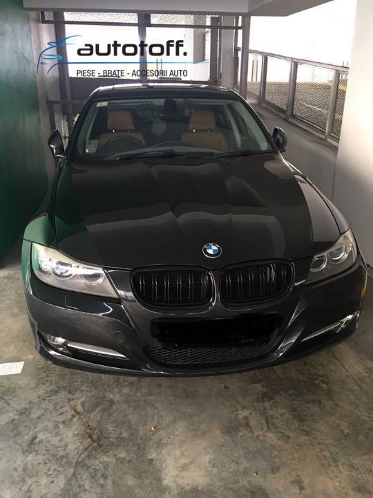 Grile duble BMW Seria 3 E90 E91 LCI (08-11) Negru lucios