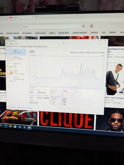 Lenovo all in one i5 9400t