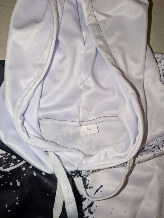 Hanorac 3D, culoare: Alb-negru