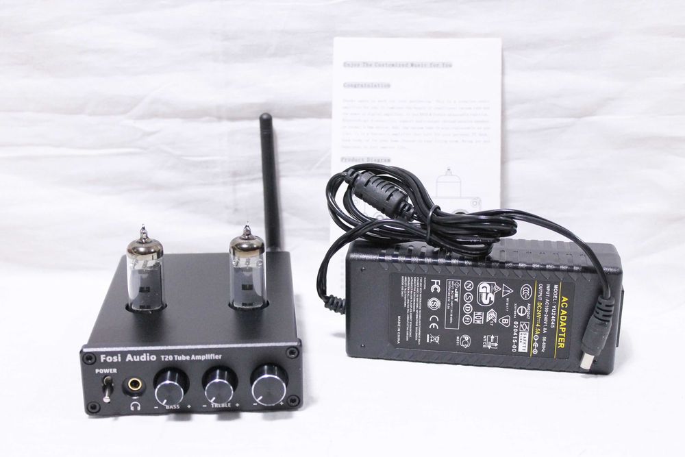 Amplificator stereo FOSI Audio T20 lampi bluetooth + sursa alimentare