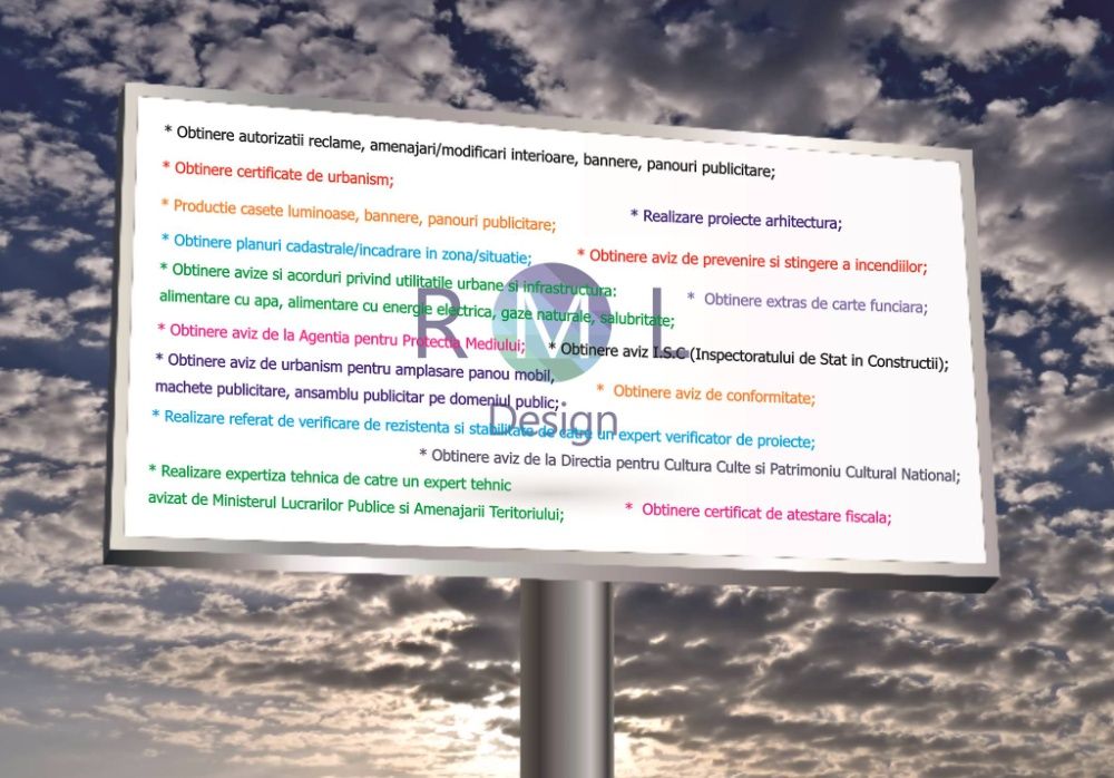 Autorizatii reclame, firme luminoase, casete publicitare