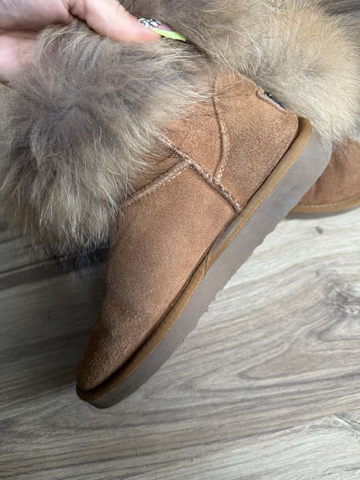 Страхотни кожени боти с естествен пух SDS ! 40 н