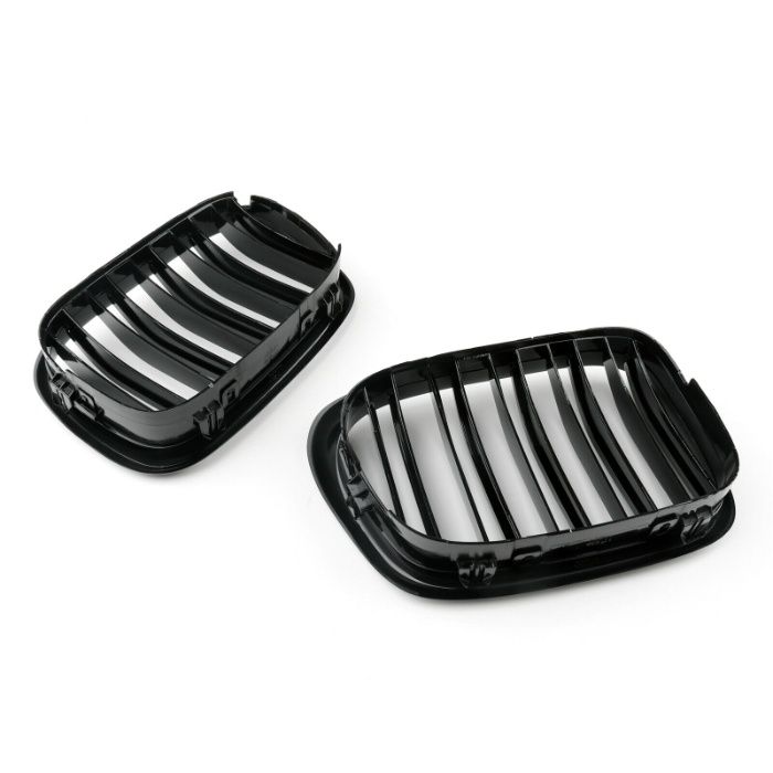 Двойни Бъбреци Решетки За БМВ BMW E39 1995г.-2003г. Черен Гланц Лак
