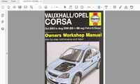 PDF Сервизна книга за ремонт на Опел Корса Ц 2003-2006
