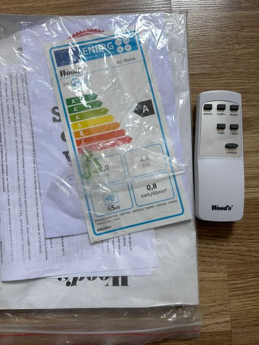 Aer conditionat si dezumidificator Woods Roma 7.000 BTU