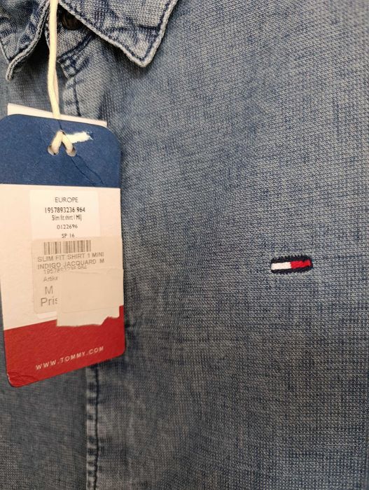 TOMMY HILFIGER DENIM Мъжка риза slim fit  размер М с етикет