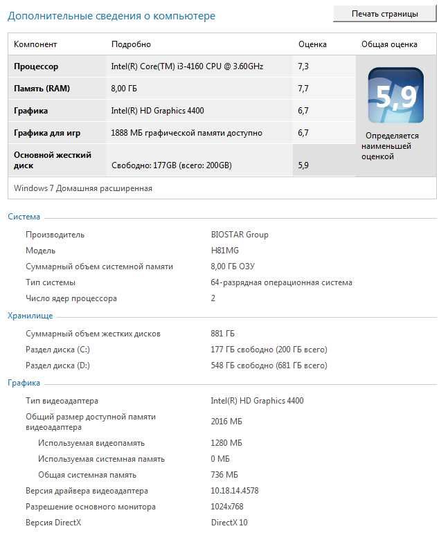 Мини ПК, СМАРТ компьютер i3-4160