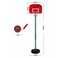 Баскетболен кош на стойка с височина 130 см и топка bubolinakids