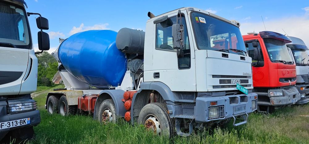 Iveco Eurotrakker Cursor 380, 8x4, Autobetonieră 9 mc
