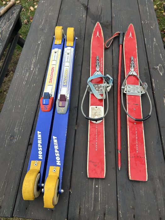 Schiuri role solomon si schiuri lemn alpenblitz copii