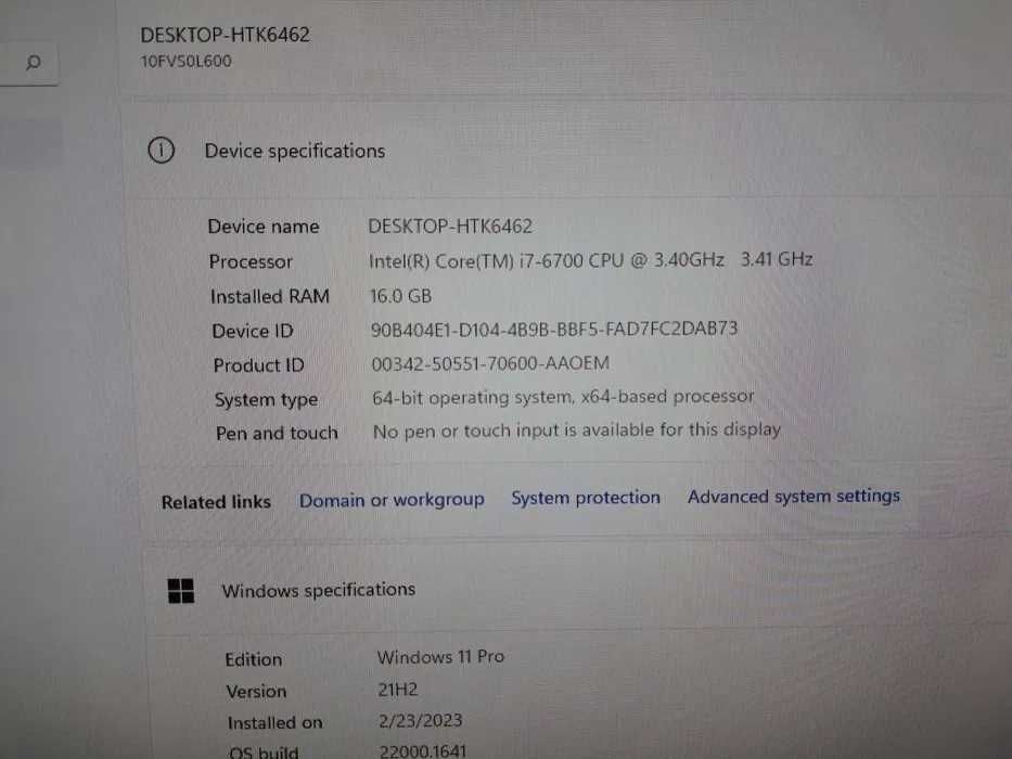 PC Lenovo i7 16 GB DDR4 video nVIDIA GDDR5 SSD