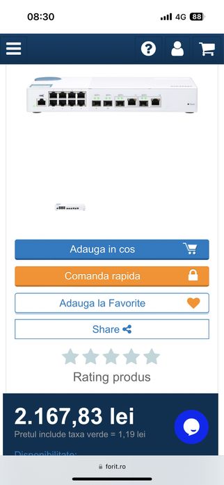 Switch Web management 10gb