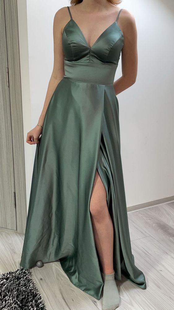 rochie de vara verde smarald