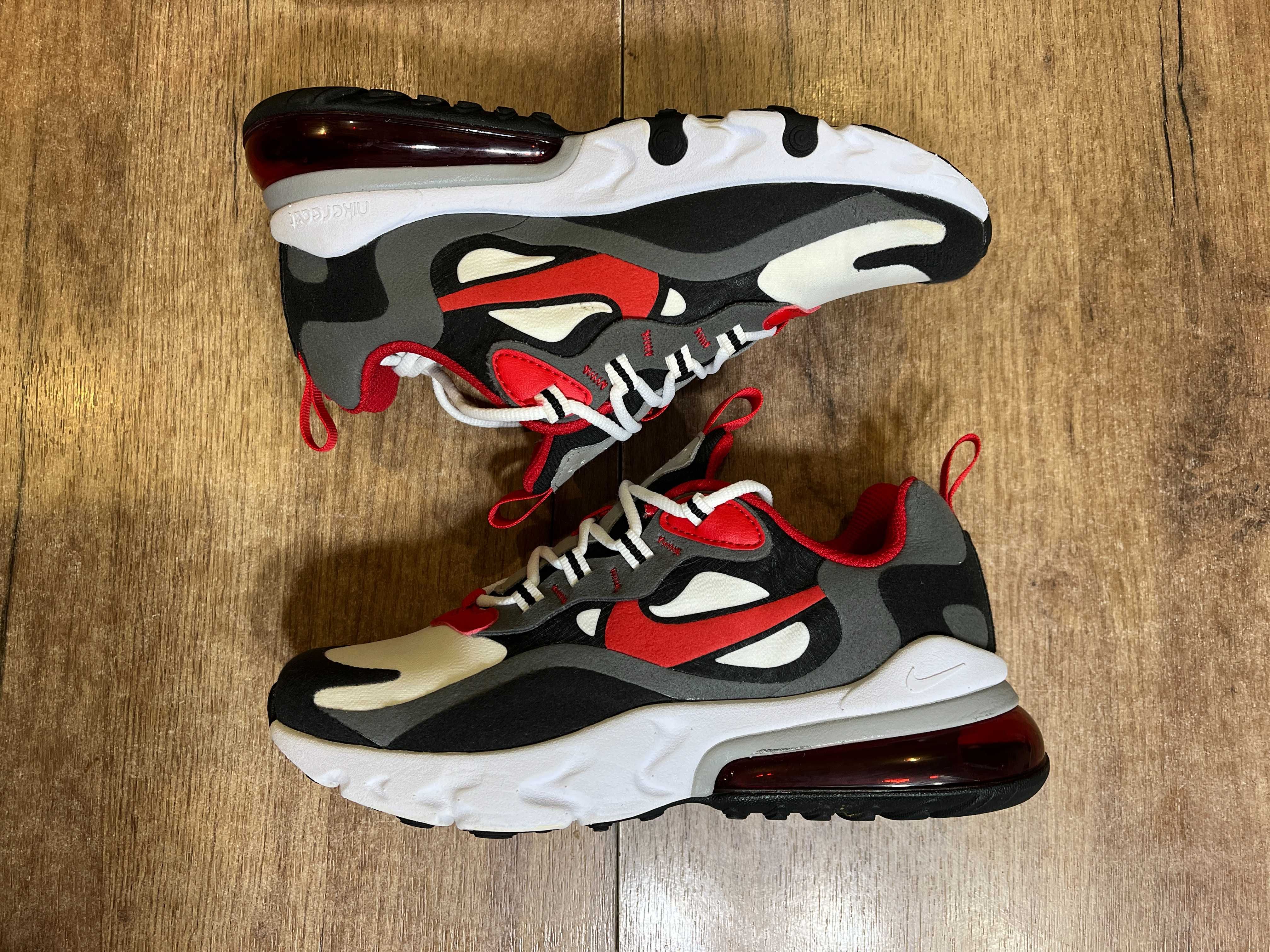 ОРИГИНАЛНИ *** Nike Air Max 270 React Iron Grey/University Red/Black