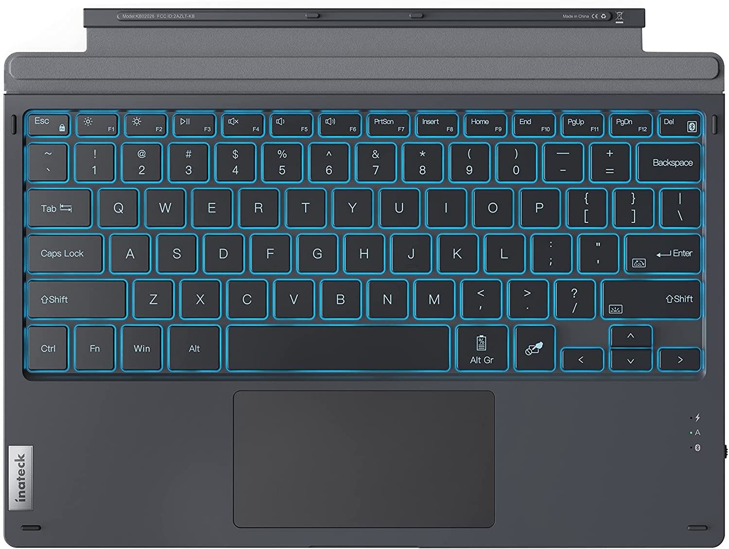 Husa cu tastatura pentru Surface Pro 7/7+/6/5/4, Backlight, Noi