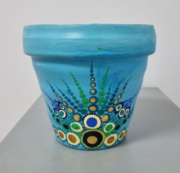 Ghivece ceramice pictate manual - modele unicat