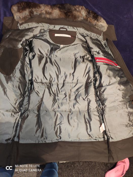 топло зимно яке с яка от заек Black Witch , Esprit, H&M, S.Oliver