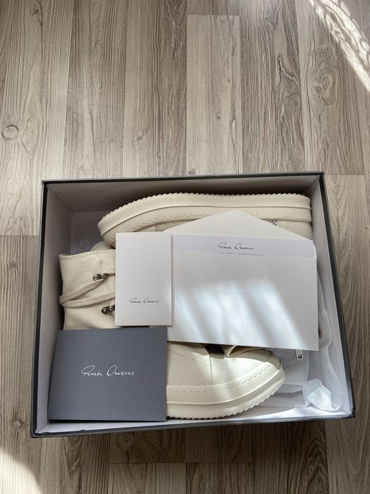 Бели дизайнерски обувки Rick Owens