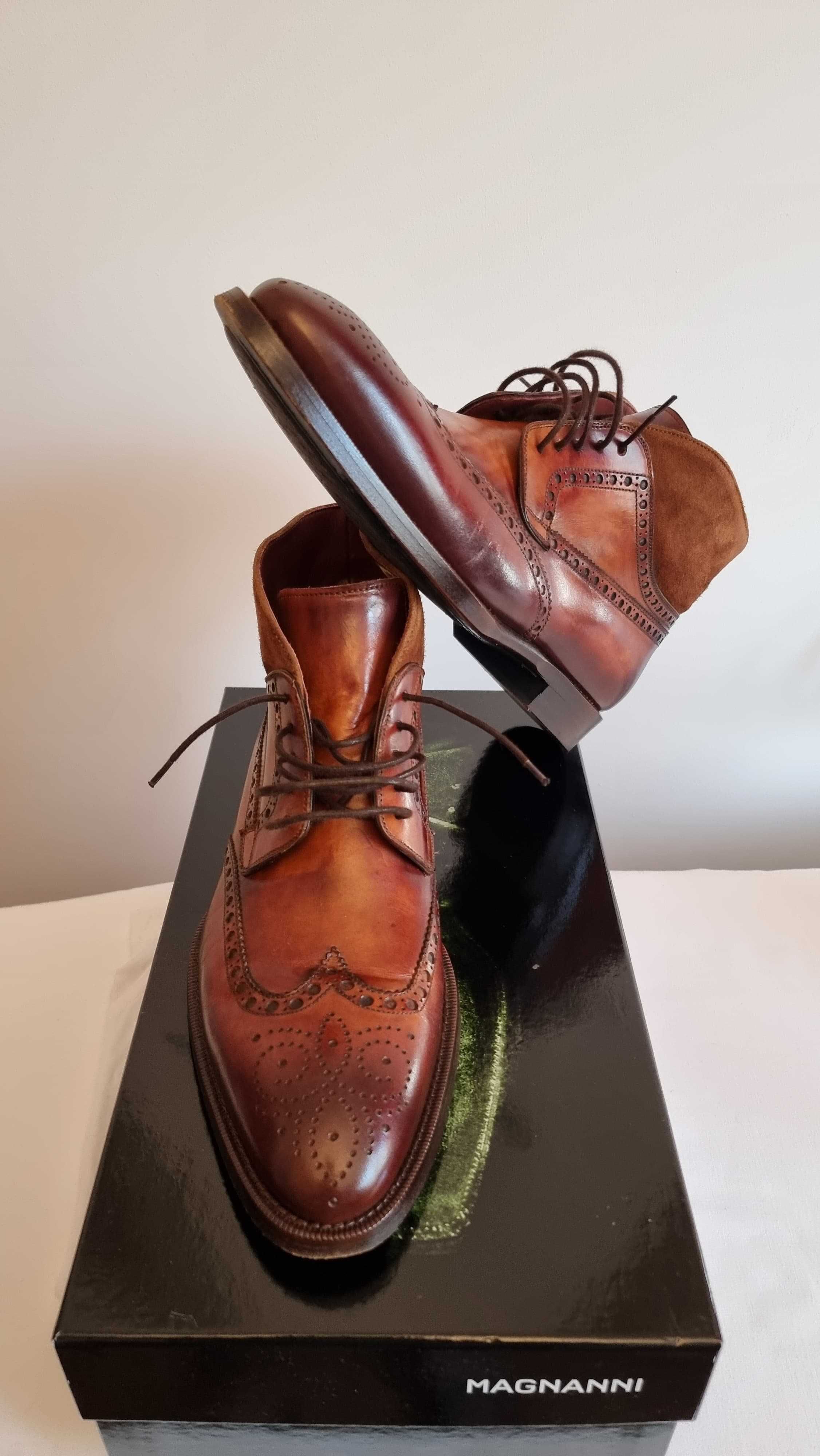 Pantofi eleganti Berwick barbati, marime 40, material piele, maro