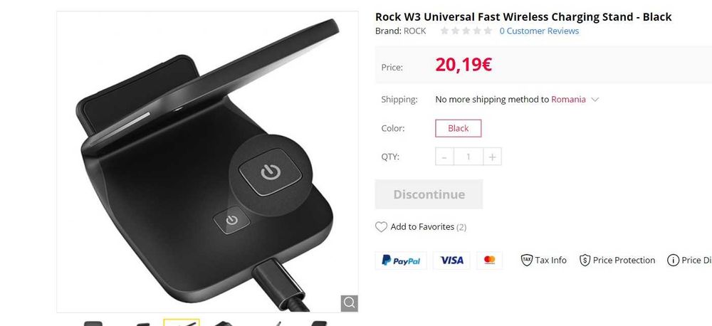 Încărcător wireless pt. smartphone ROKU W3 FAST