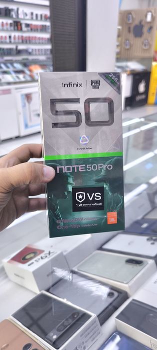 infinix Note 50 pro 24/256 titan grey yangi