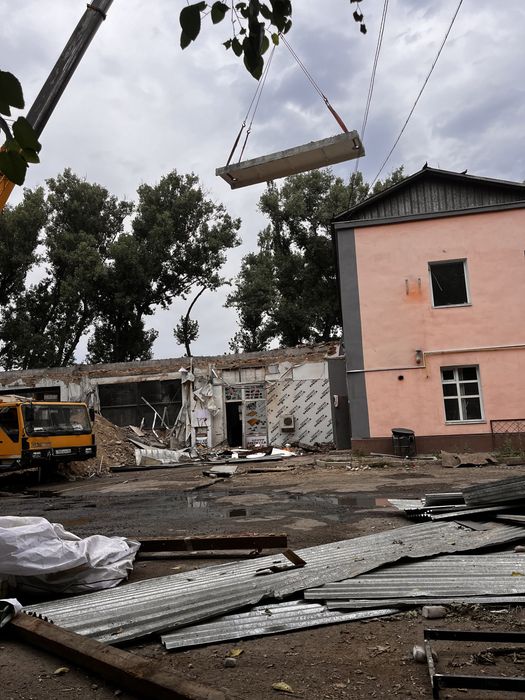 Демонтаж снос слом здания дом котлован по всему Казакстан