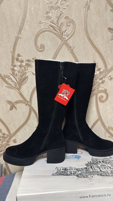 Женские сапоги замшевые новые