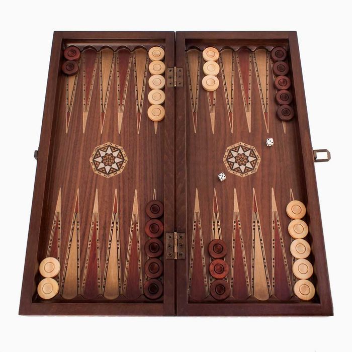 Joc sah si table din lemn si sidef, lucrate 100% manual. Deosebit 2150