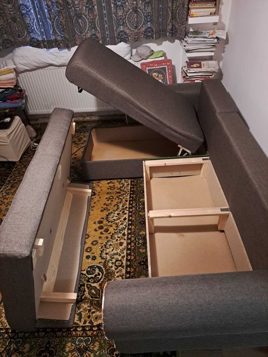 Coltar Canapea 202/ 80 extensibila cu spatiu de depozitare